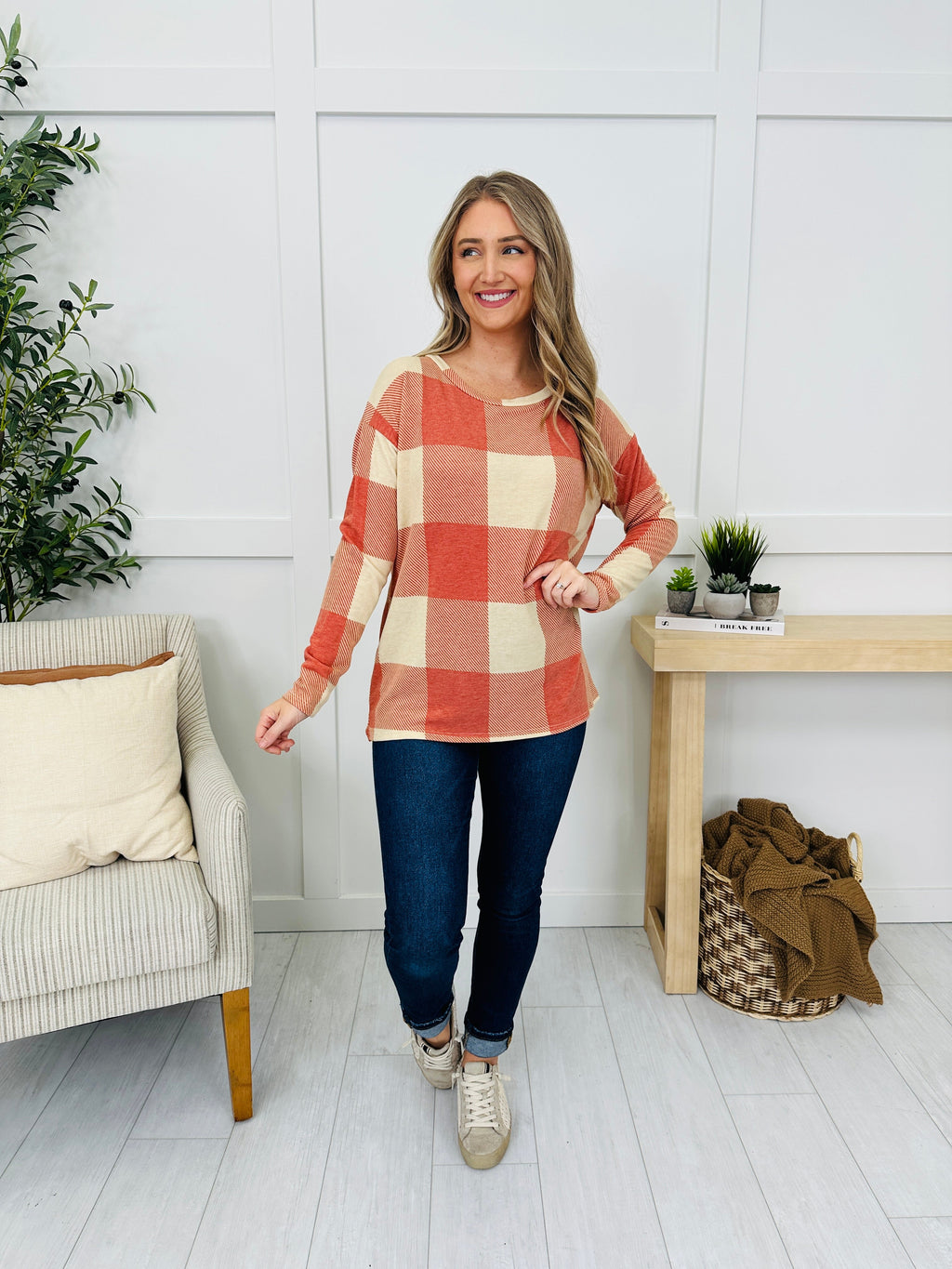 Charmed And Checked Sweater