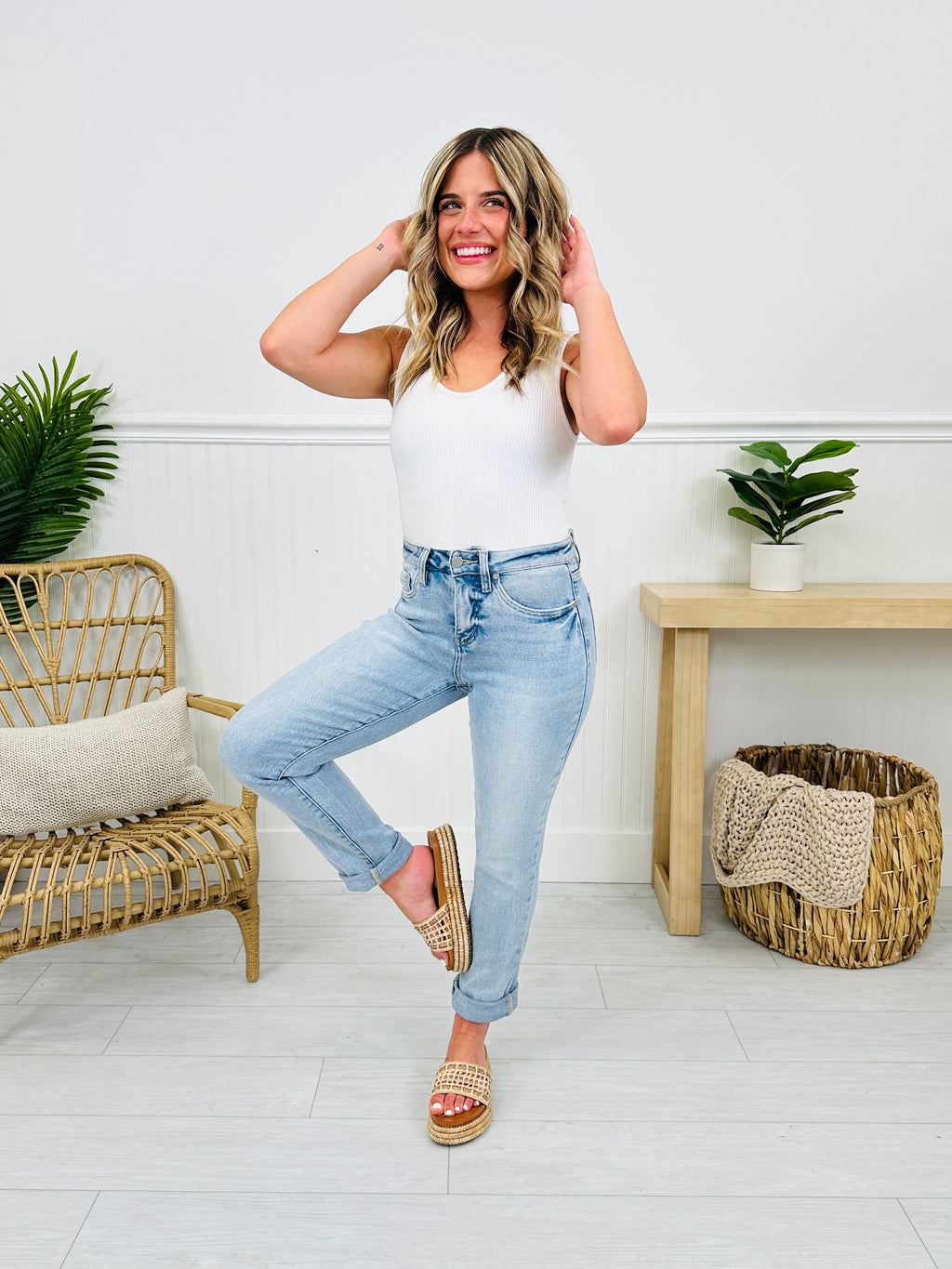 Mom Life MOCO Exclusive Design Mom Jeans With Tummy Control