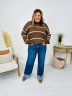 Follow The Trend Wide Leg Tummy Control Cuffed Jeans