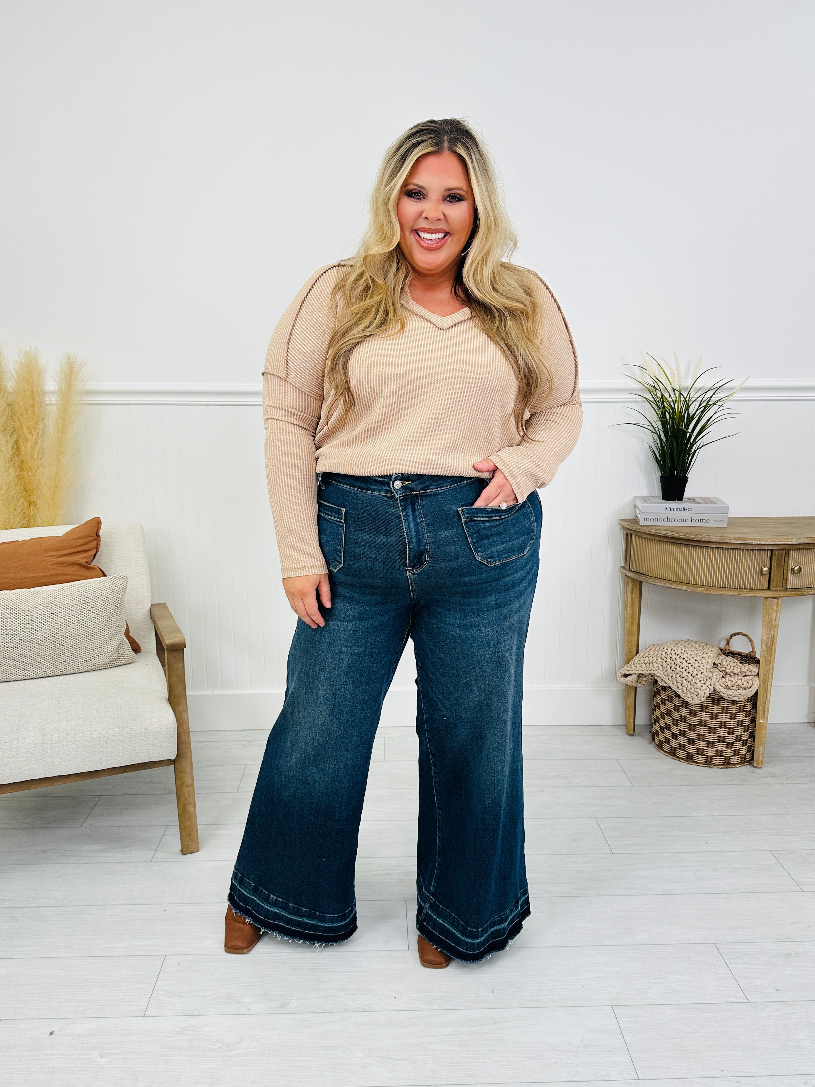 Judy Blue Perfectly Palazzo Wide Leg Jeans