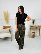 Judy Blue Walk On The Wild Side Retro Wide Leg Leopard Jeans