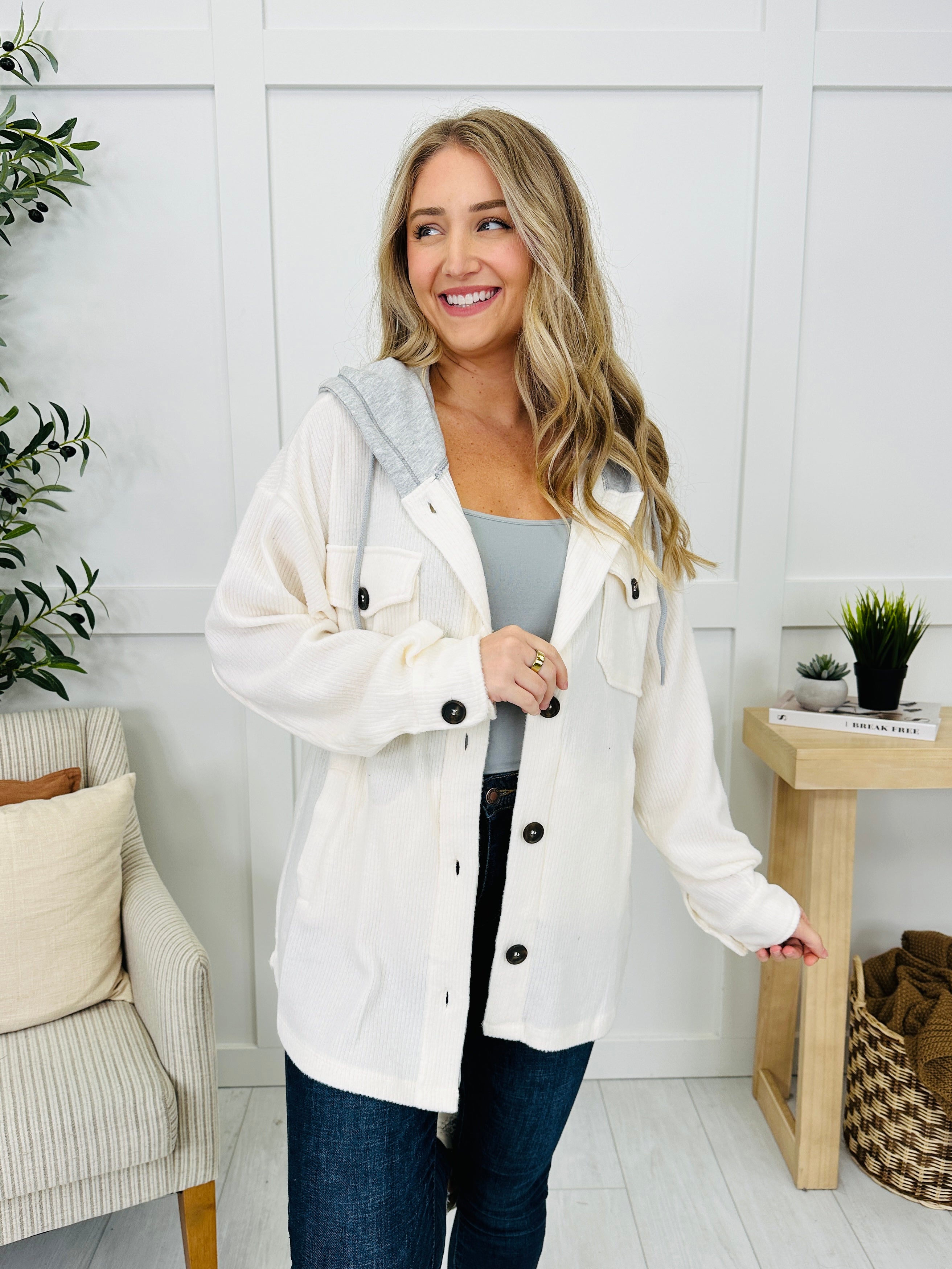 Casual Authority Shacket- Multiple Colors!