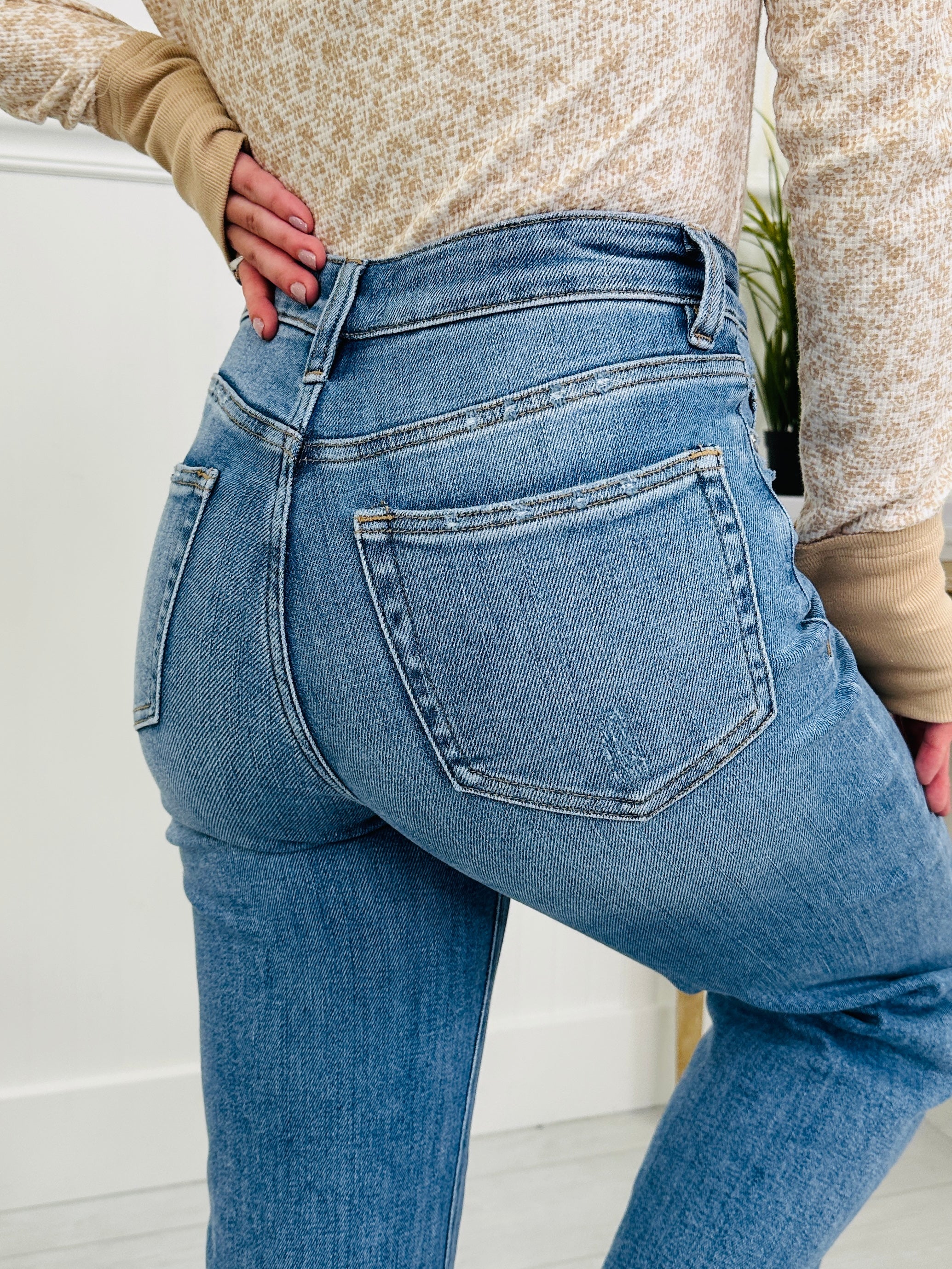 On The Go Tummy Control Wide Leg Jeans