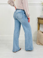 Power Moves Tummy Control Slim Wide Leg Jeans