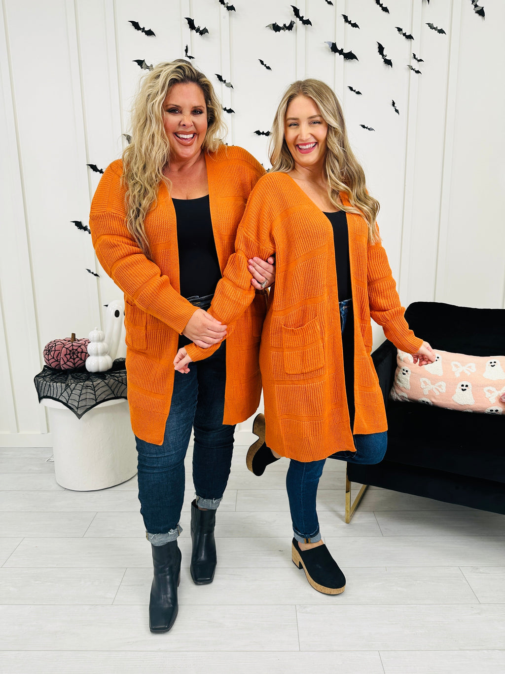 Pockets Full Of Calm Cardigan in Rust