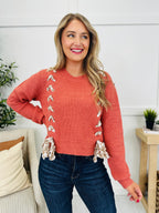 Ribbon Dreams Sweater in Rust
