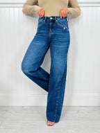 Caught Your Attention Straight Tummy Control Jeans