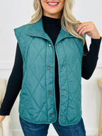 Quilted In The Quiet Vest- Multiple Colors!