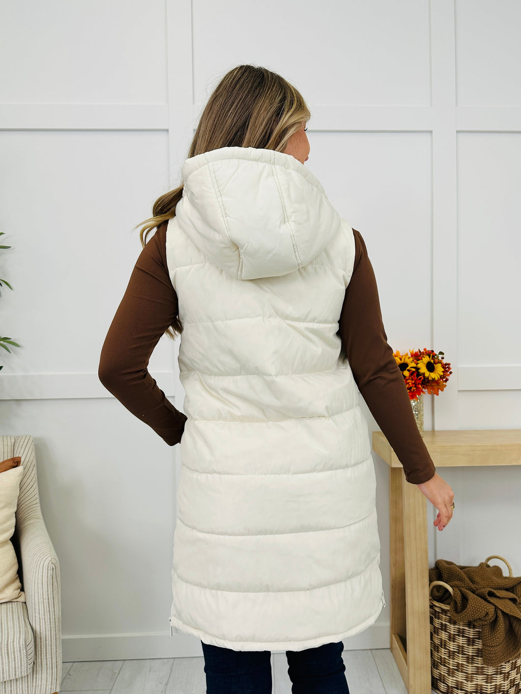 Holding Onto Warmth Puffer Vest In Ivory