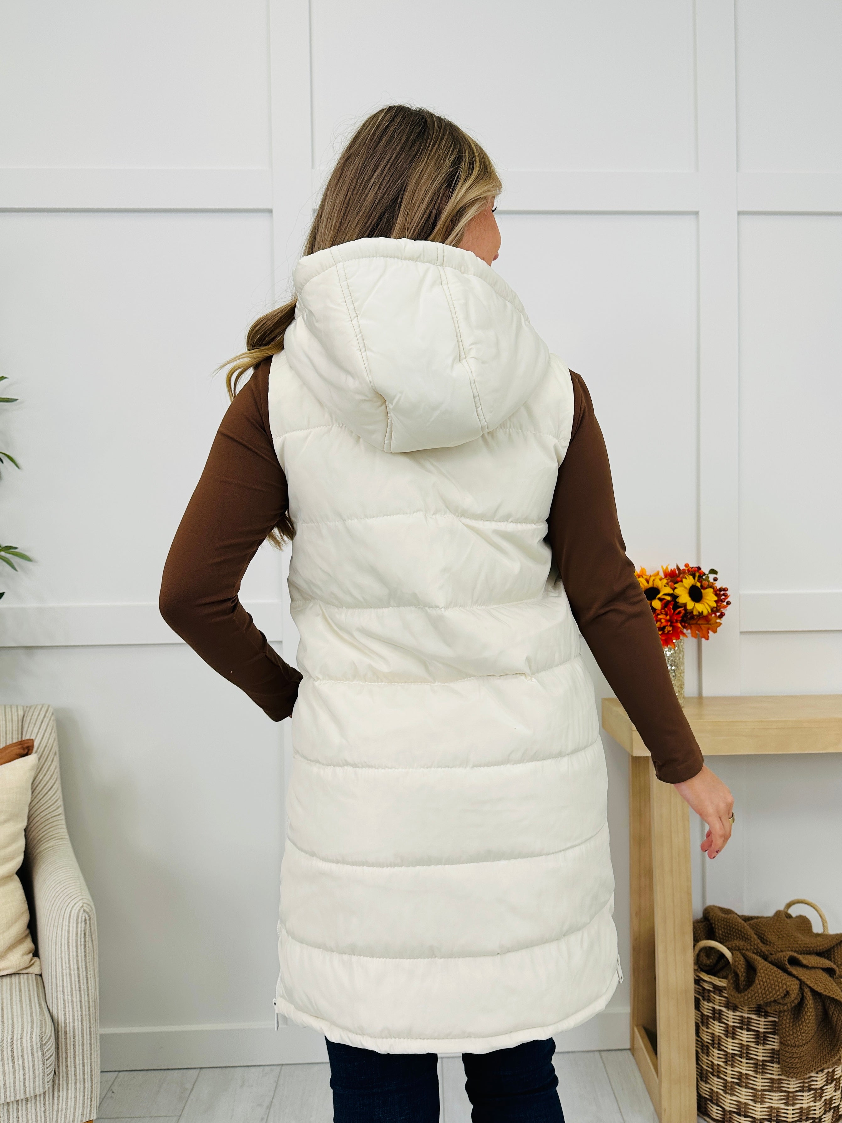 Holding Onto Warmth Puffer Vest In Ivory