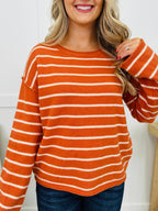 Every Other Beat Sweater in Pumpkin