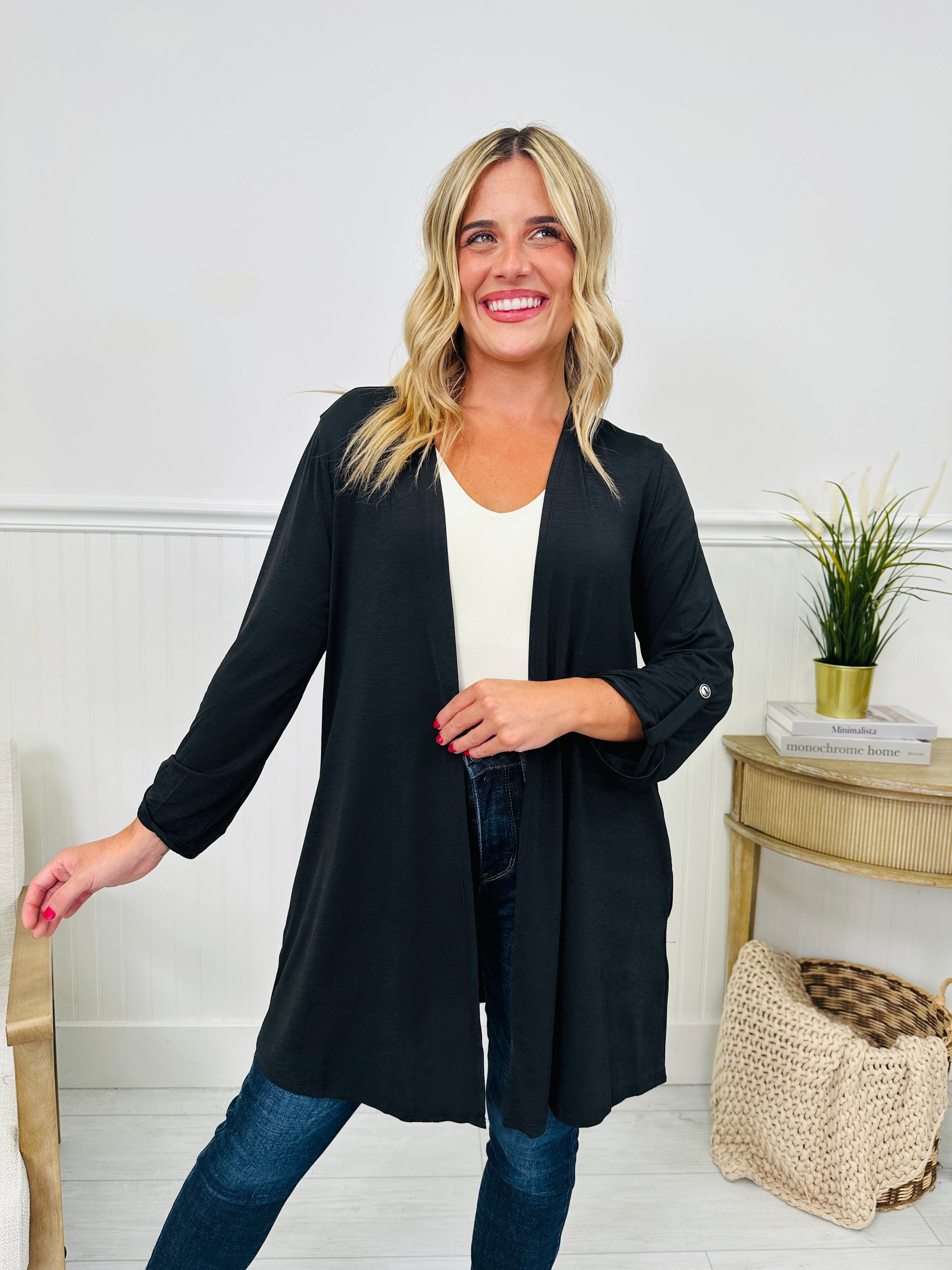 Fall Into Style Wrinkle Free Cardigan- Multiple Colors!