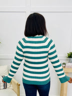 The Pattern We Keep Sweater in Forest Green