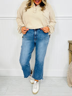 Come Out On Top Cropped Jeans