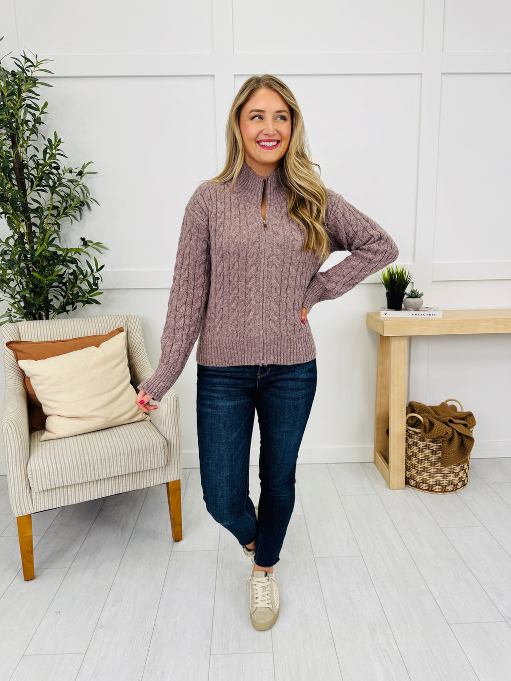 In The Still Of The Night Sweater in Cocoa