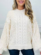 Crisp Comforts Sweater in Cream