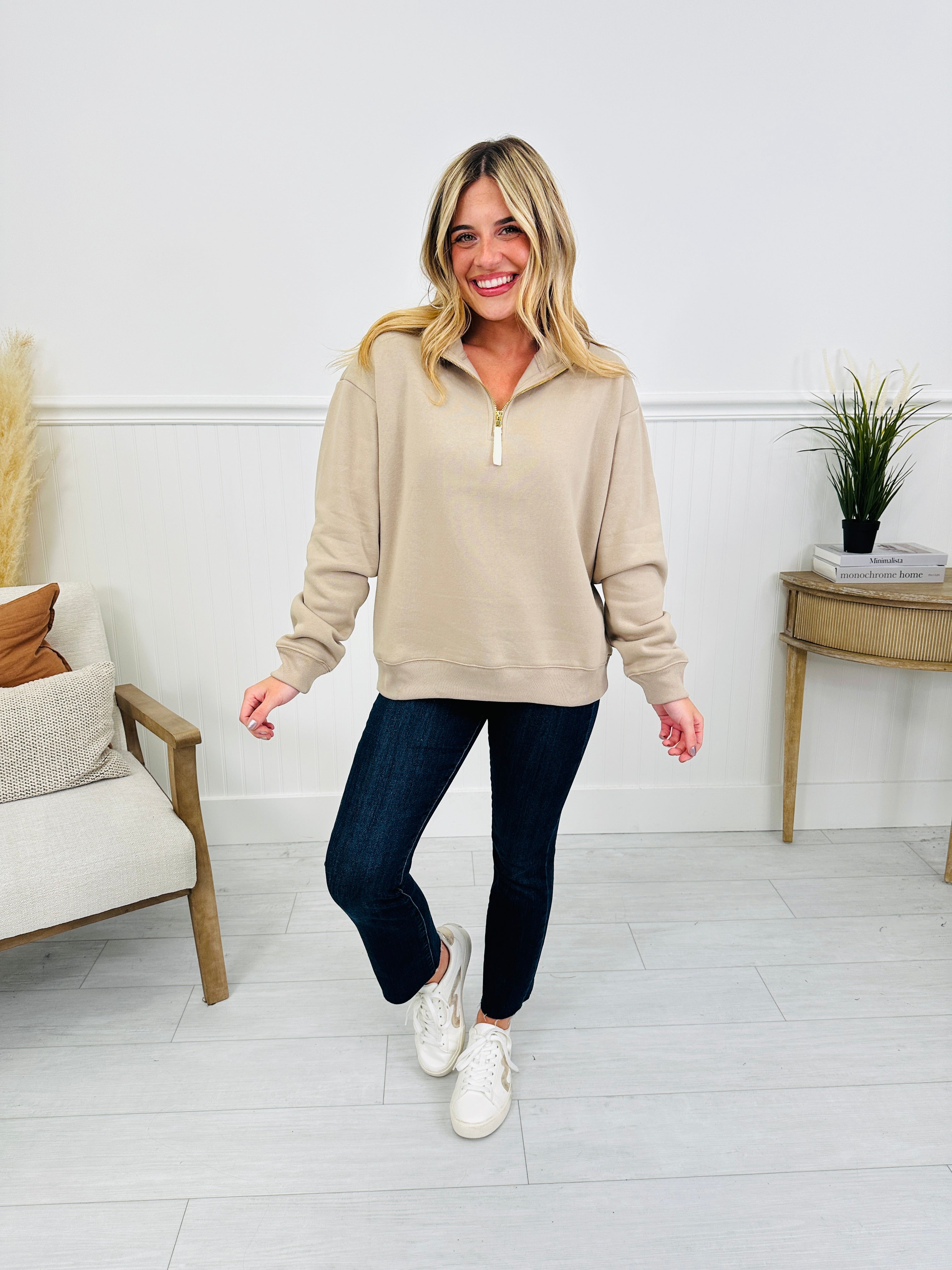 Zip Into Fall Pullover-- Multiple Colors!