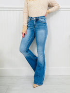 A Flare Affair Tummy Control Flare Jeans