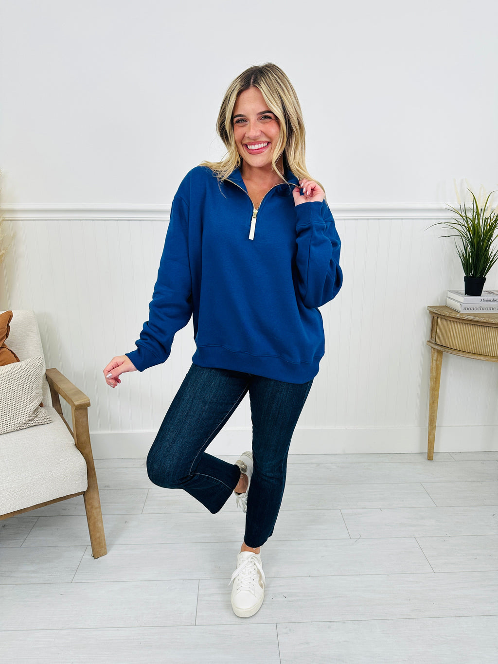 Zip Into Fall Pullover-- Multiple Colors!
