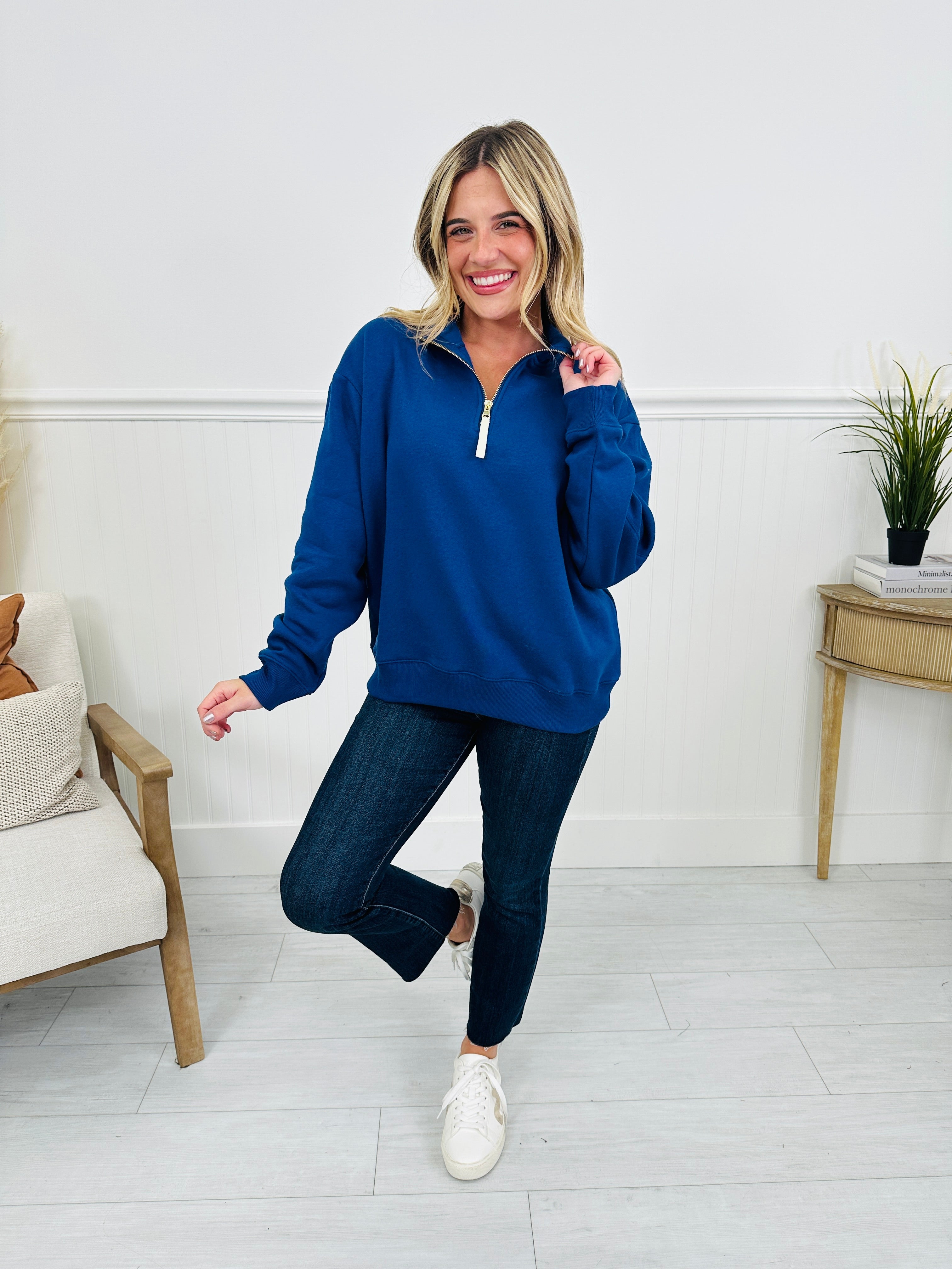 Zip Into Fall Pullover-- Multiple Colors!