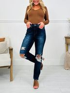 Judy Blue On Top Of The Trend Straight Jeans