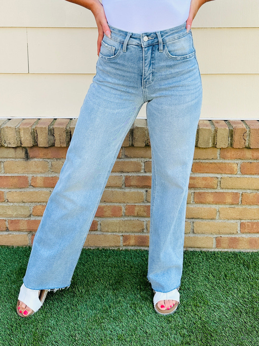 Wear Everywhere Wide Leg Tummy Control Jeans