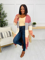 Falling Into Place Cardigan in Mauve
