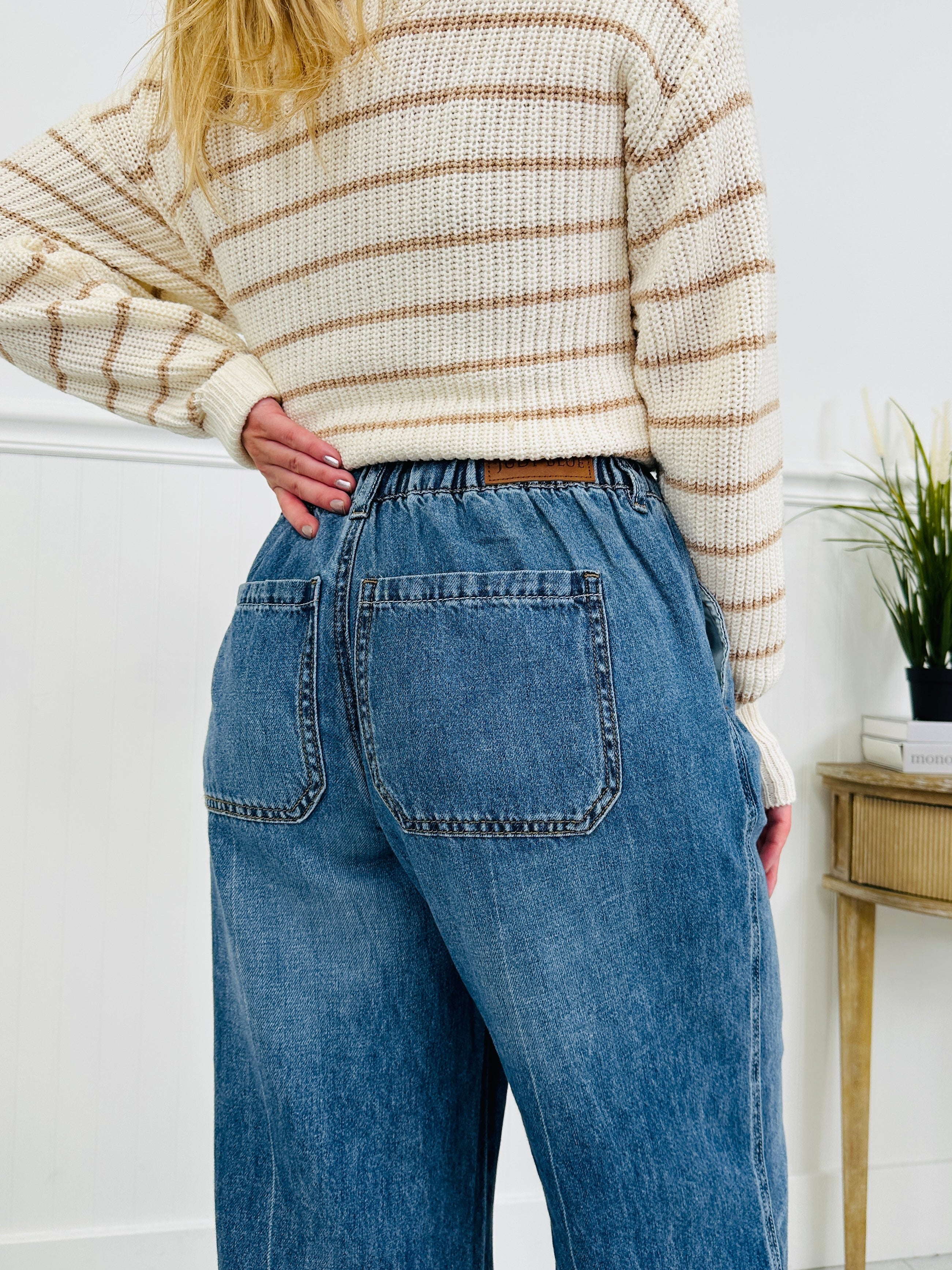 Judy Blue Easy Does It Featherweight Palazzo Jeans