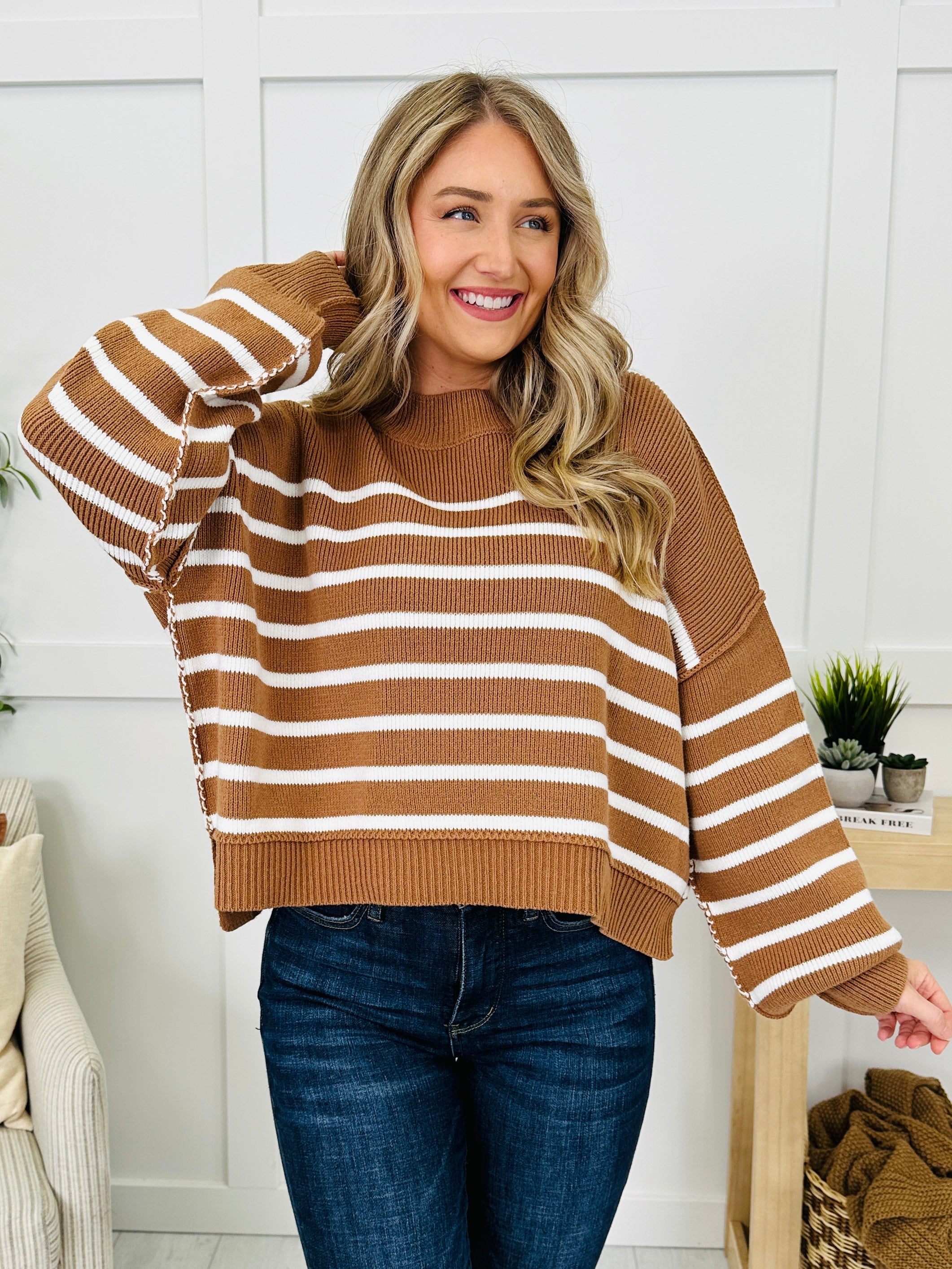 Stripe Right Sweater- Multiple Colors!