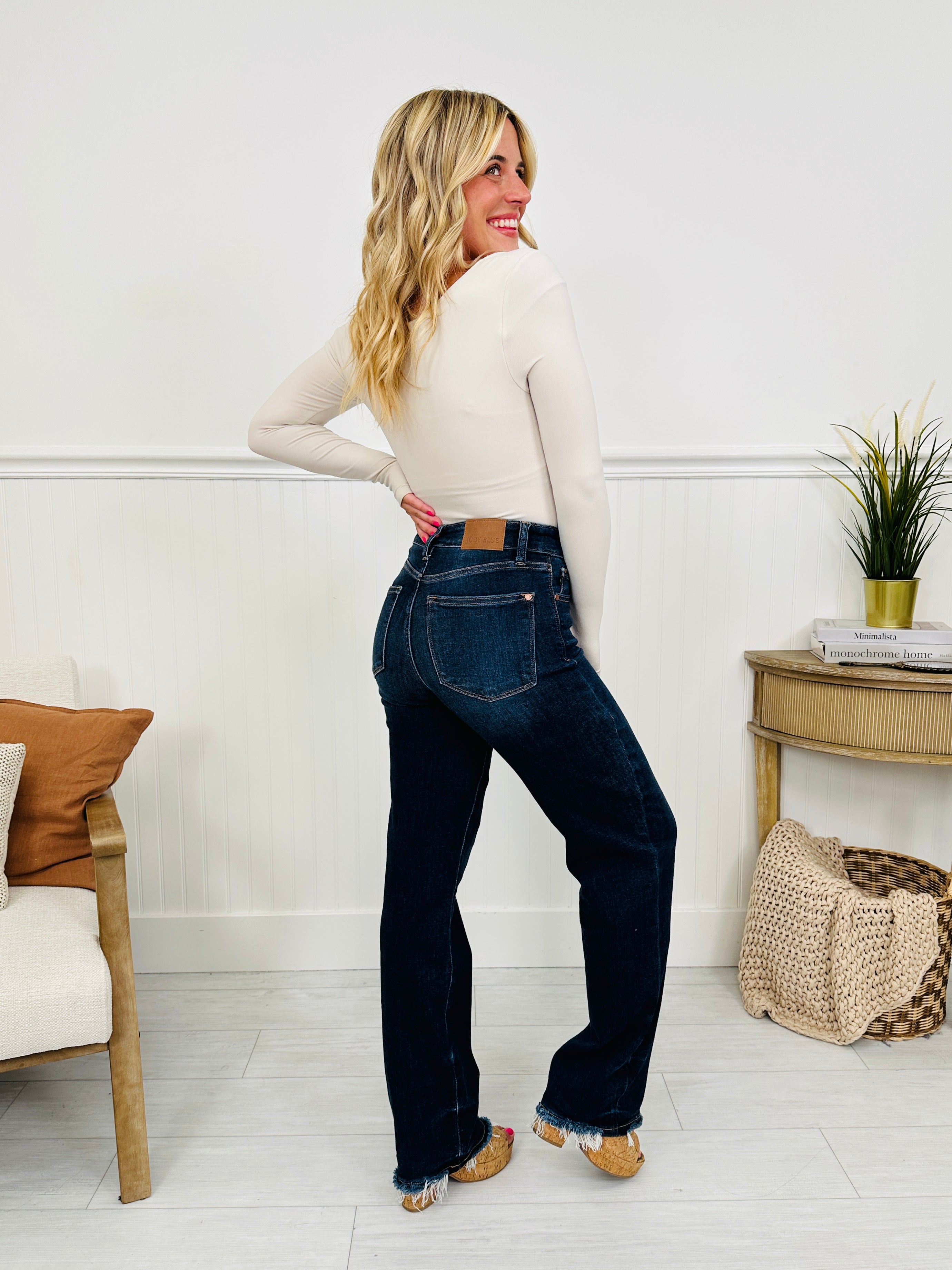 Judy Blue Keep You in The Dark Straight Leg Jeans