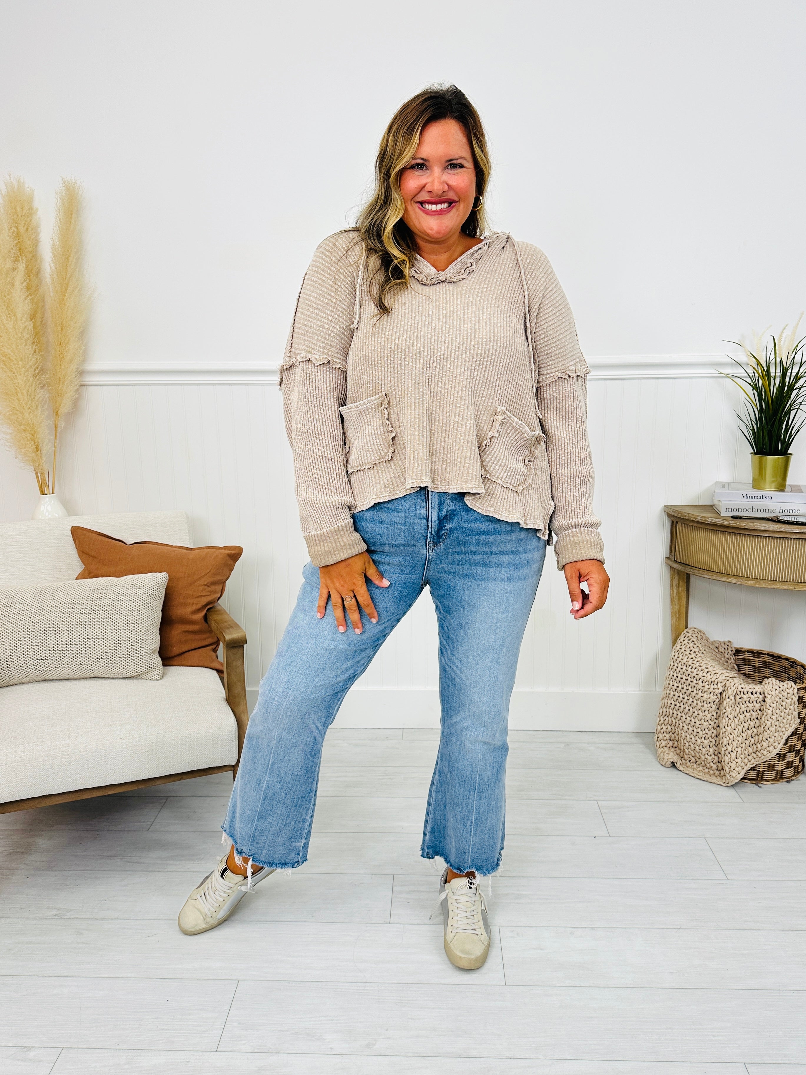 Kick Back And Relax Kick Flare Cropped Jeans