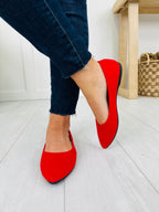 Whisper Walk Flats in Red
