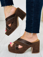 Midnight Motive Heels in Brown