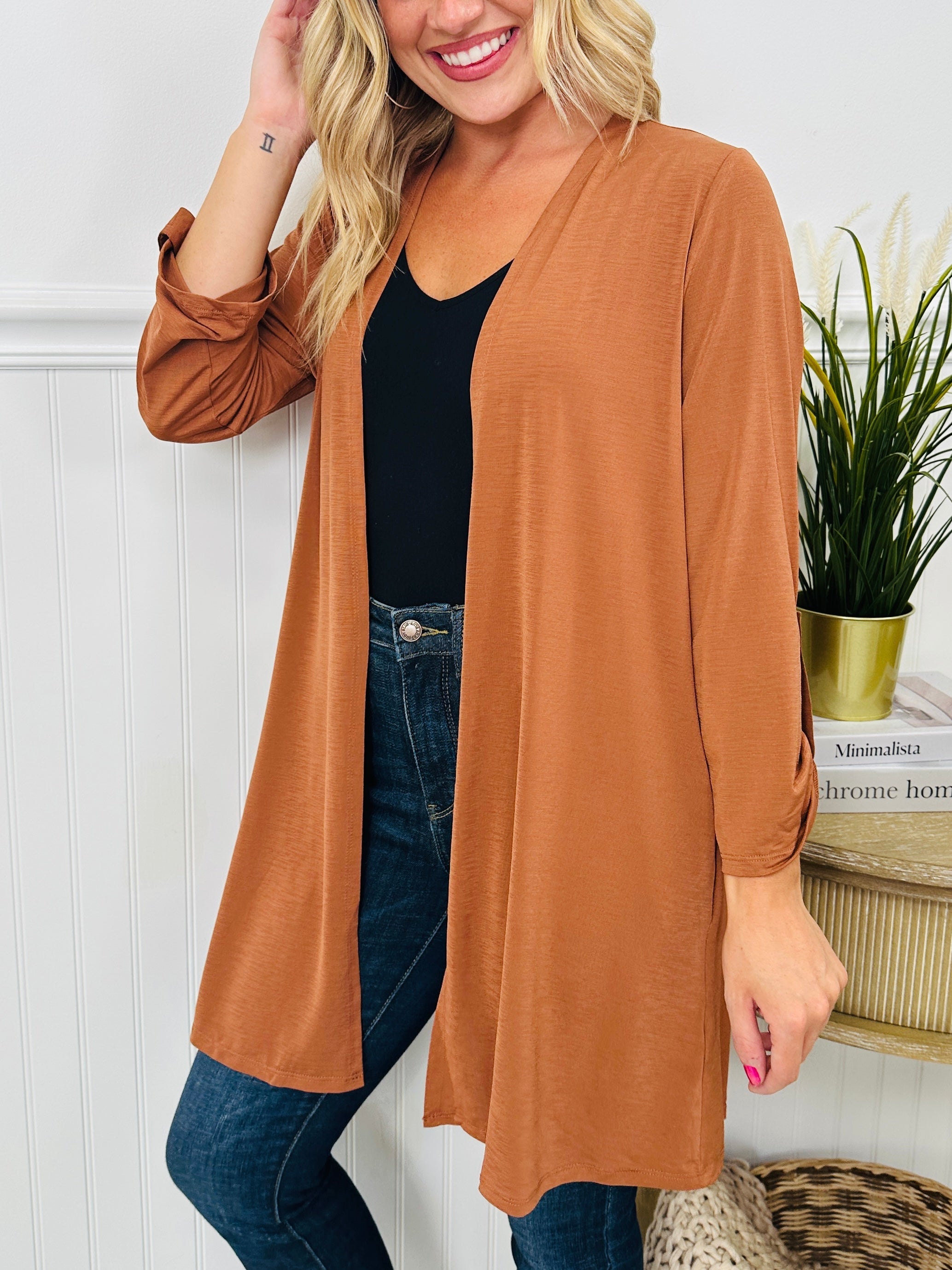 Fall Into Style Wrinkle Free Cardigan- Multiple Colors!