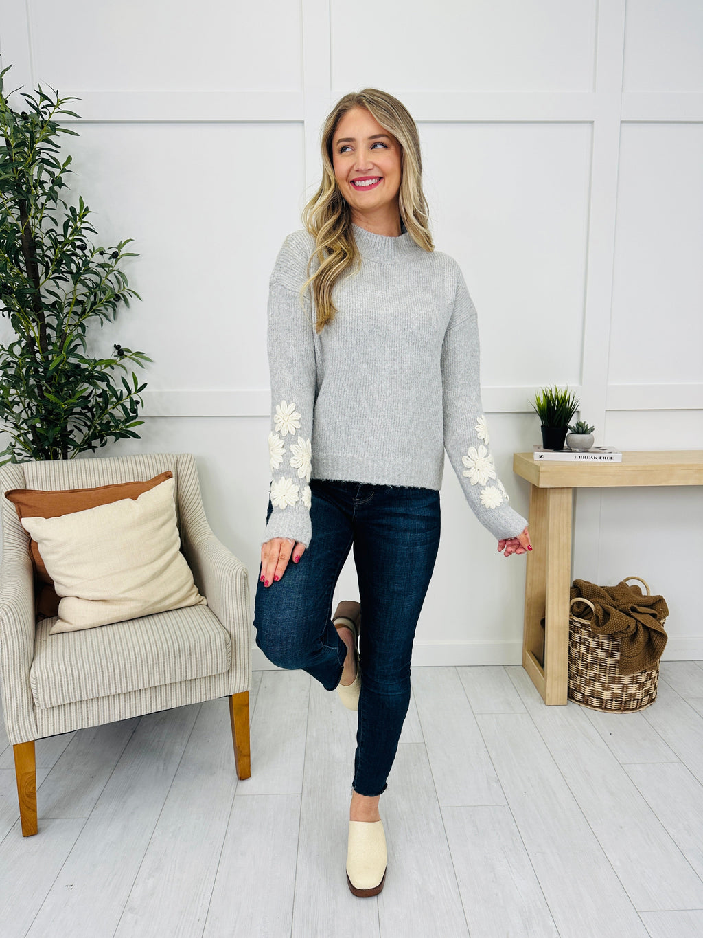 Among The Petals Sweater