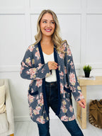 Petals In The Pines Top in Navy