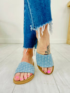 Coastal Quilts Sandals in Light Denim