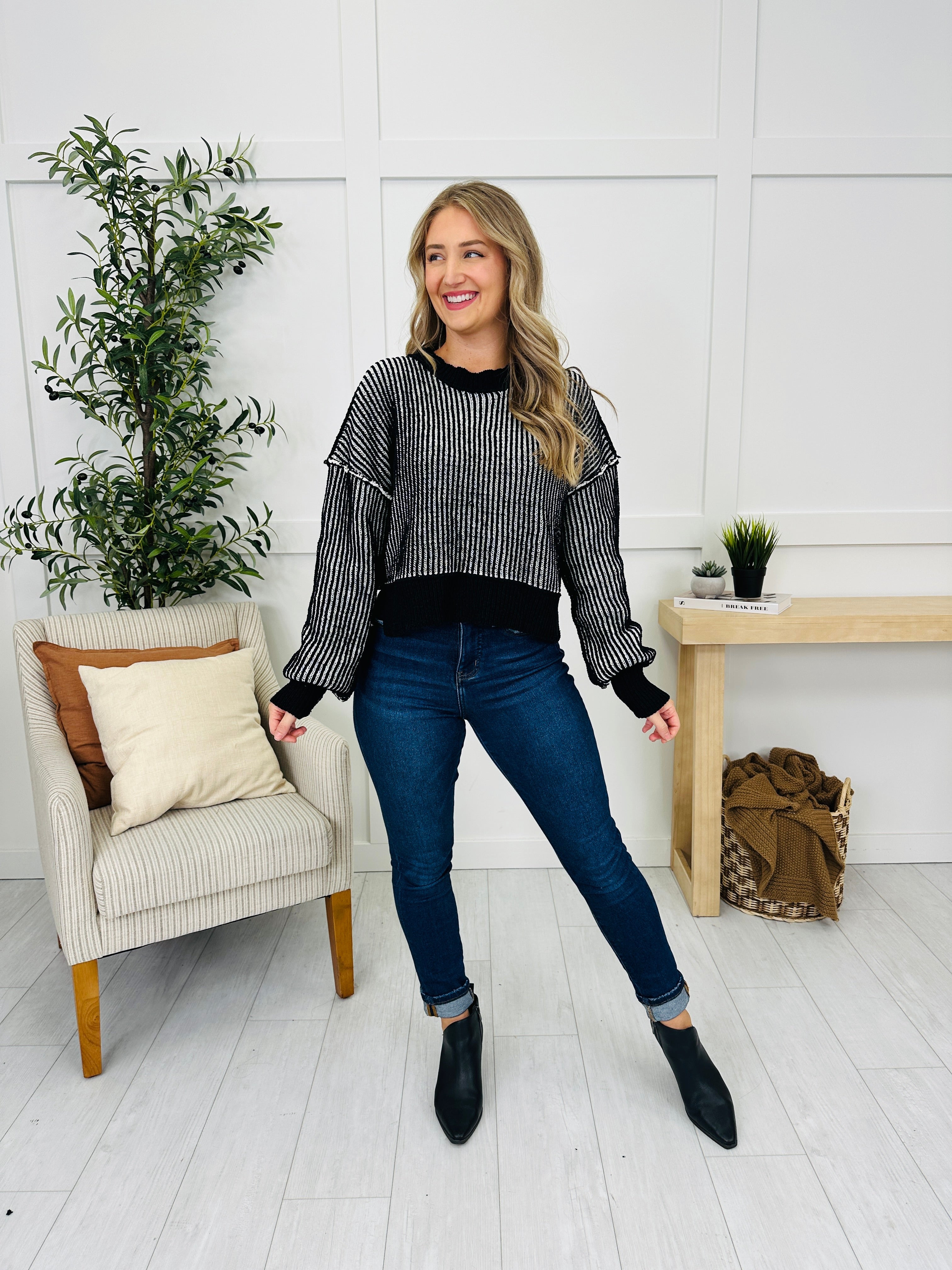 Striking Stripes Sweater