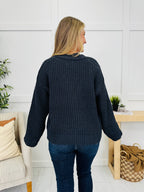 Bloom Where Buttoned Cardigan in Ink Charcoal