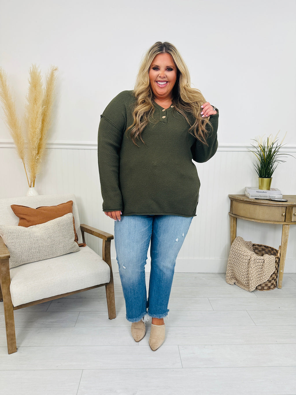 Reset Button Sweater- Multiple Colors!