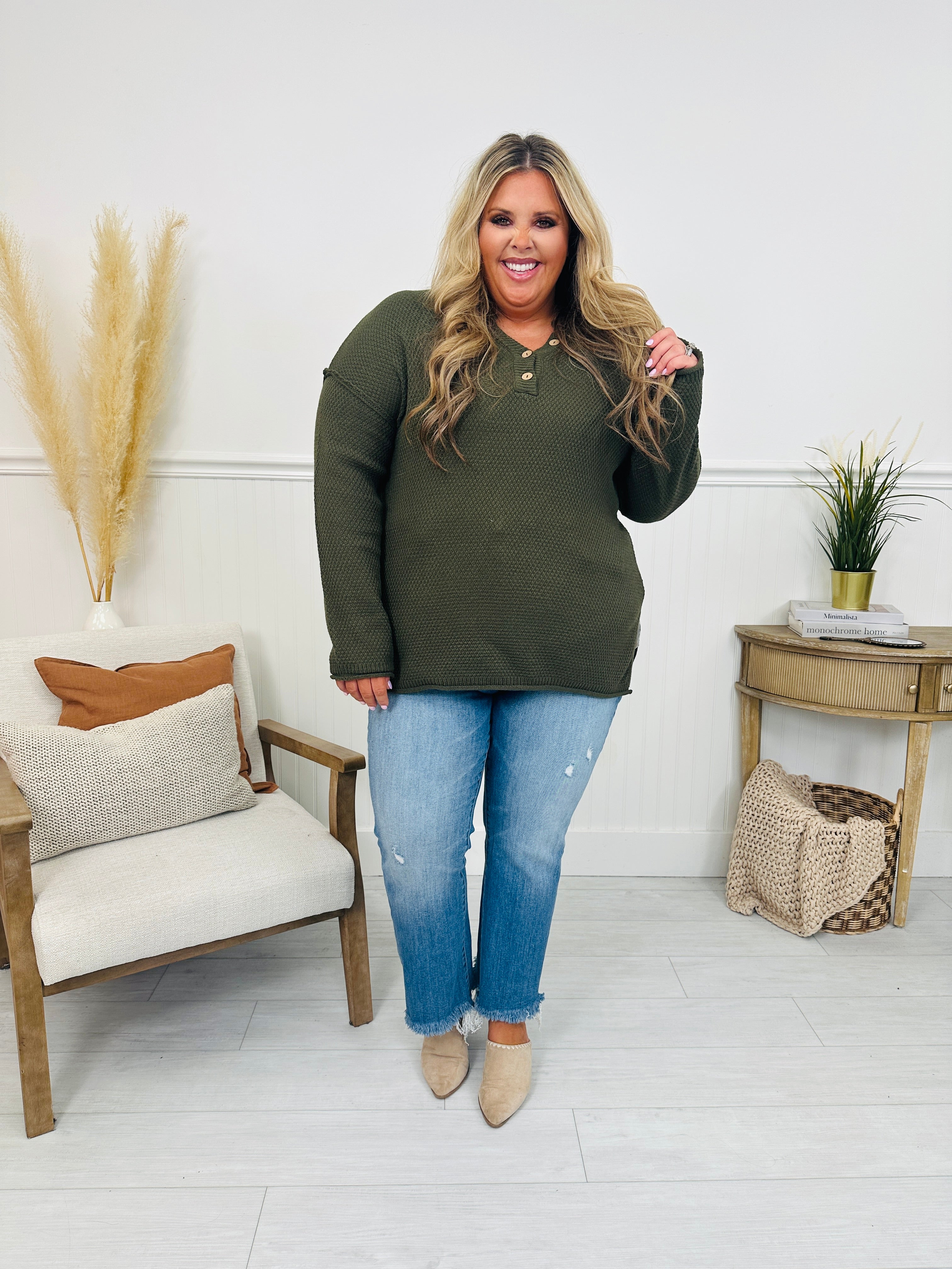 Reset Button Sweater- Multiple Colors!