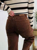 Judy Blue Melt In Your Mouth Chocolate Wide Leg Cropped Jeans