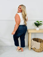 Judy Blue On The Fly Cropped Wide Leg Jeans