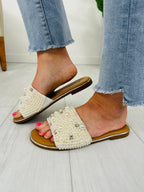 Rhinestone Romance Sandals In Ivory