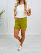 Judy Blue Color Me Happy Garment Dyed Shorts- Multiple Colors in Reg/Curvy