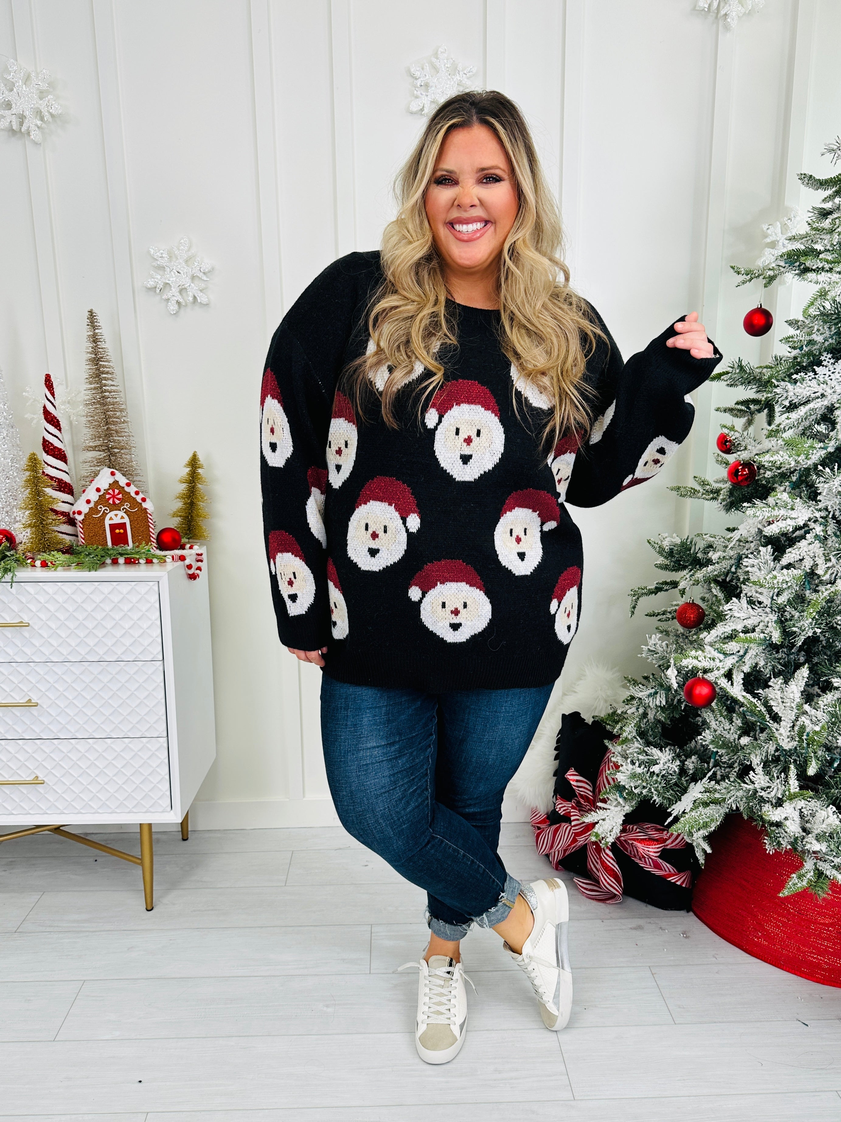 Santa Squad Sweater In Multiple Colors
