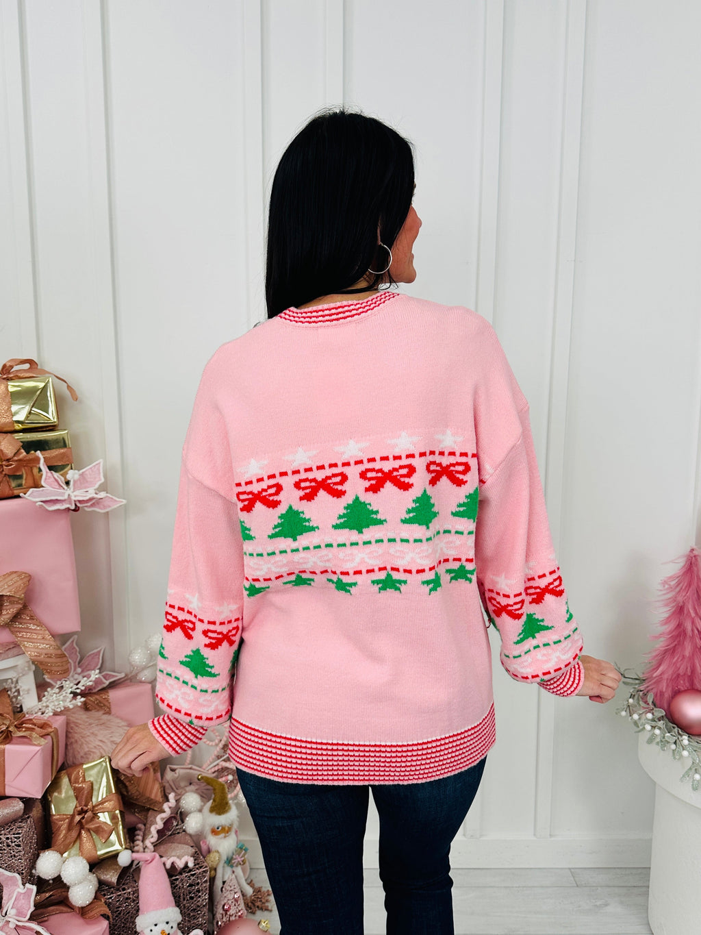 Bows Before Mistletoe Sweater