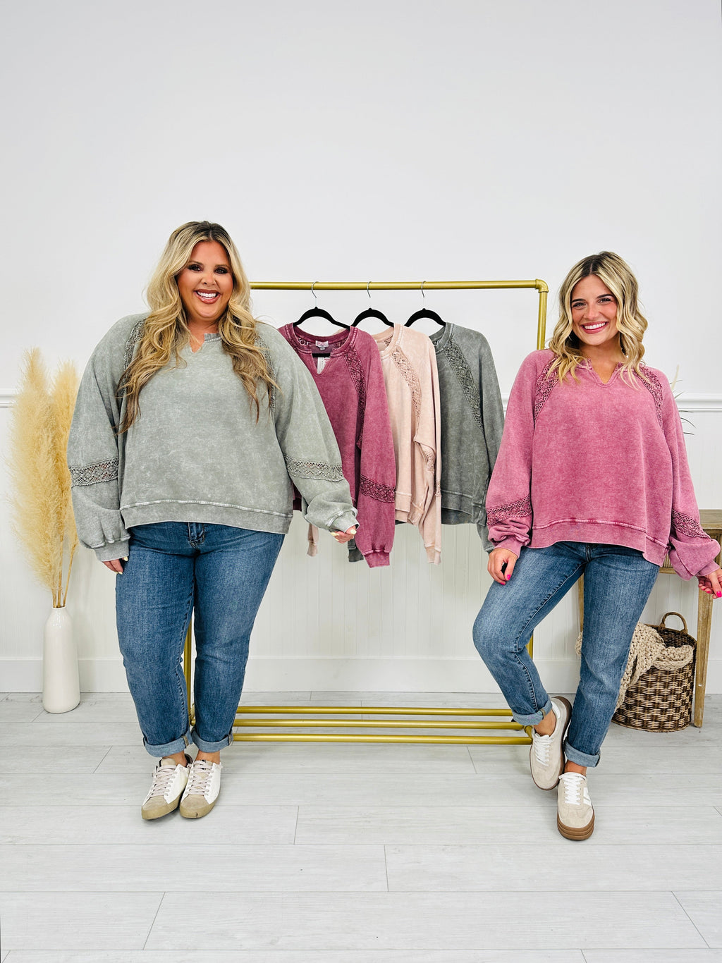 Falling Hard Pullover-- Multiple Colors!