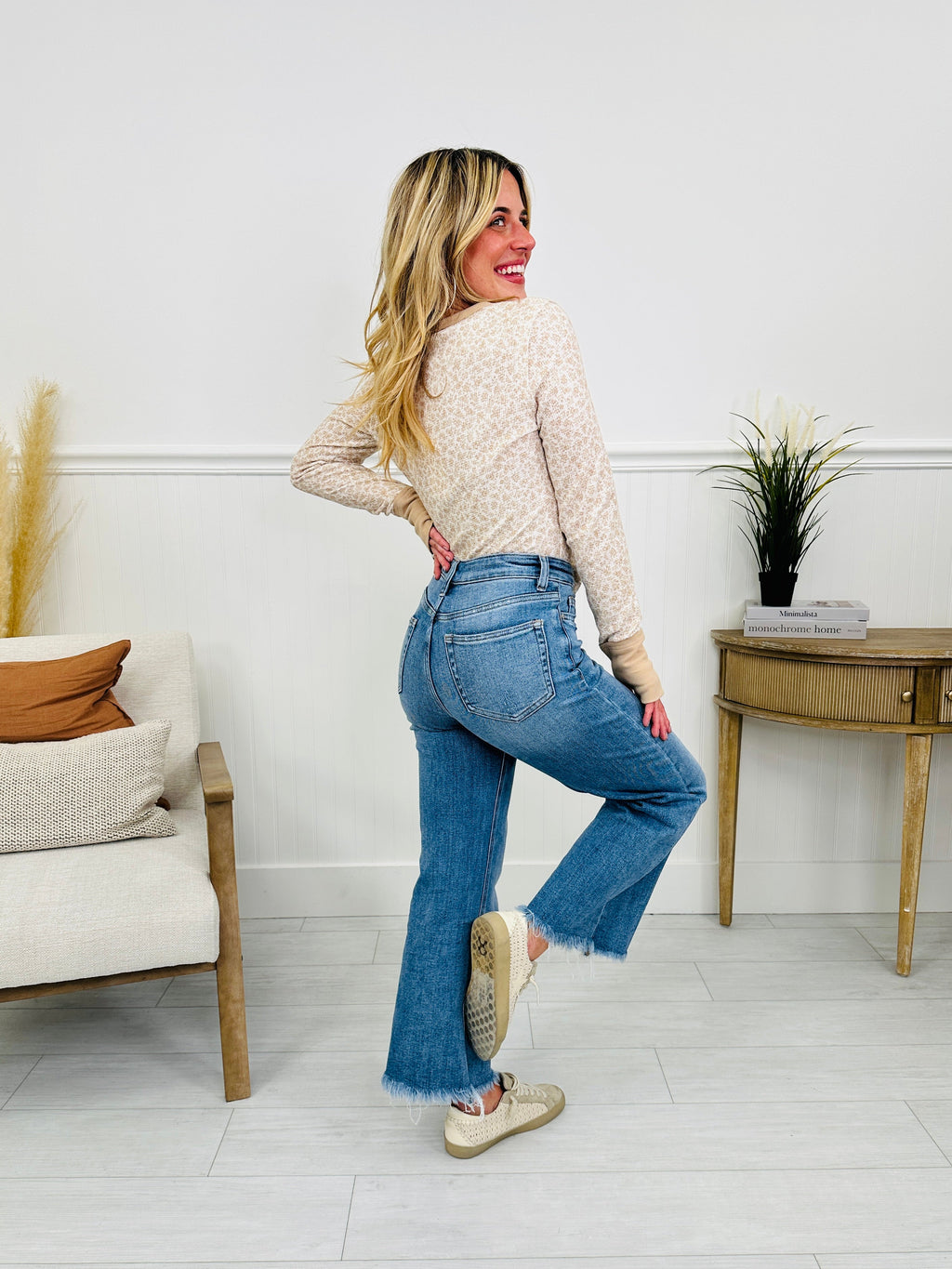 On The Go Tummy Control Wide Leg Jeans