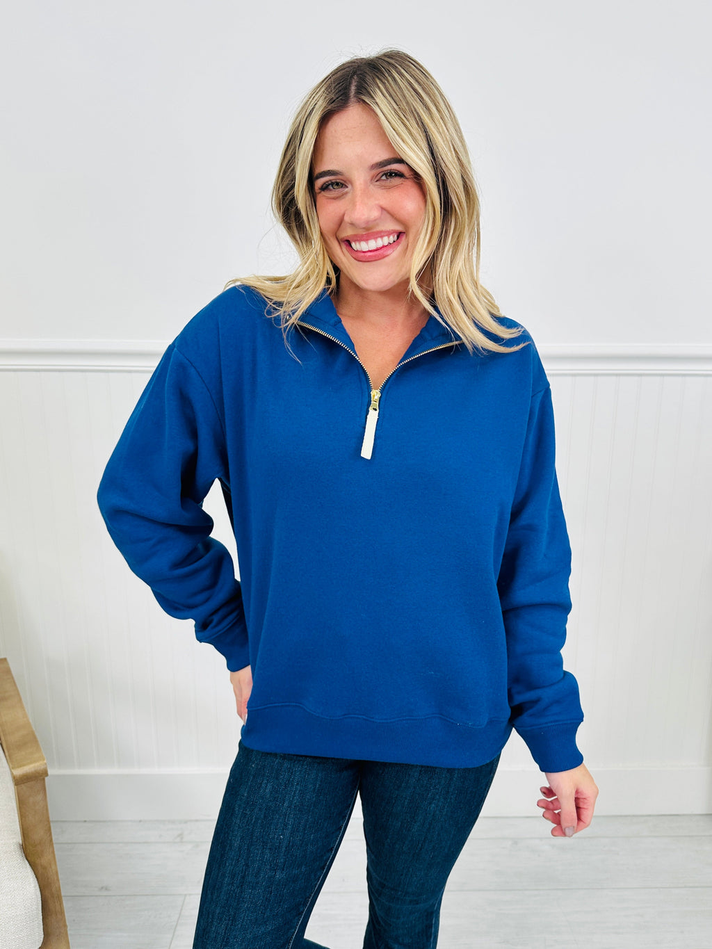 Zip Into Fall Pullover-- Multiple Colors!